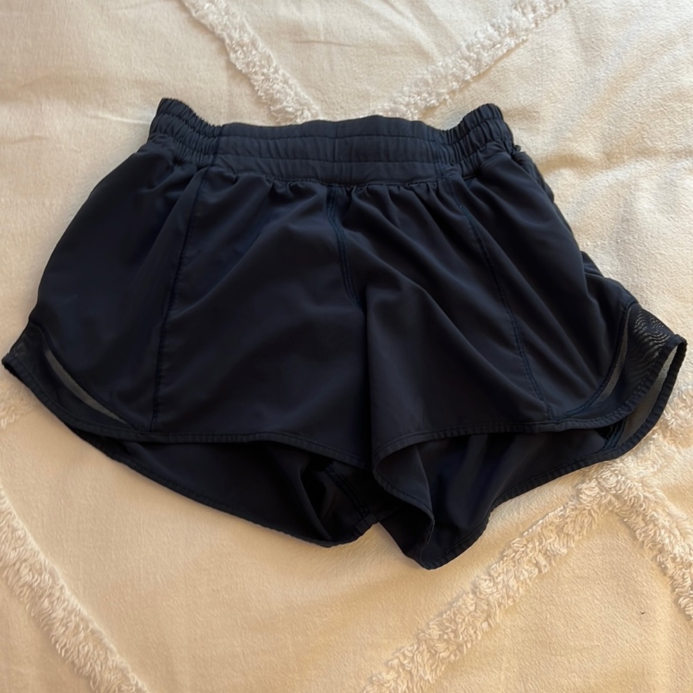 COPY - Navy hotty hot shorts 4"